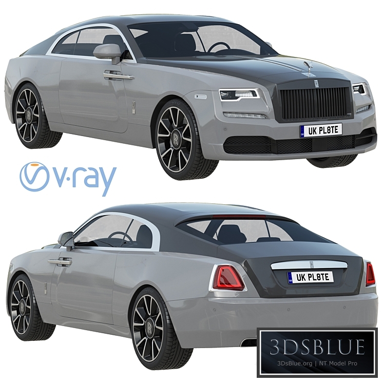 Rolls-Royce Wraith 3DS Max - thumbnail 3
