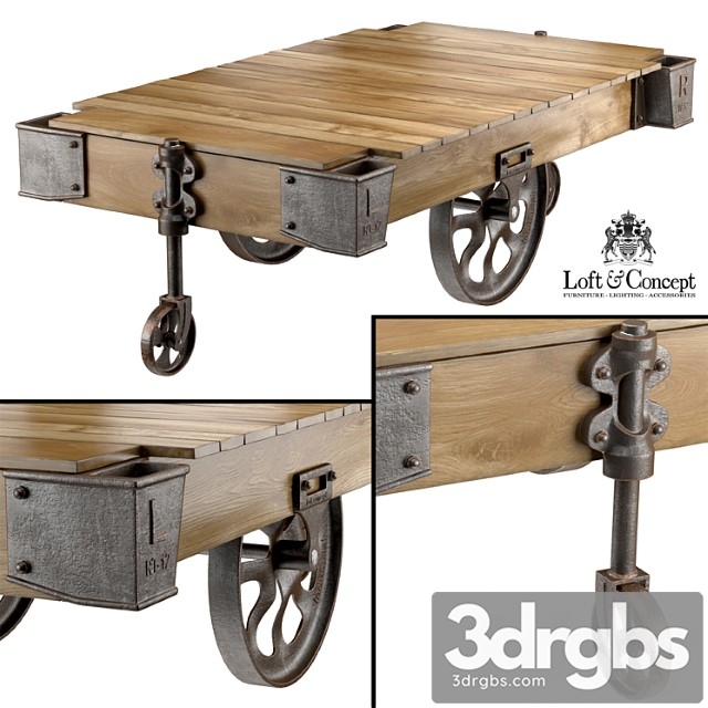 Factory Cart Coffee Table 3dsmax Download