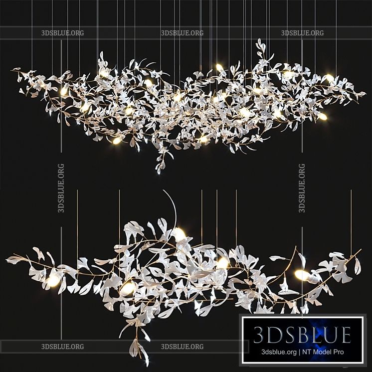 Gingko Chandelier Collection 3DS Max - thumbnail 3