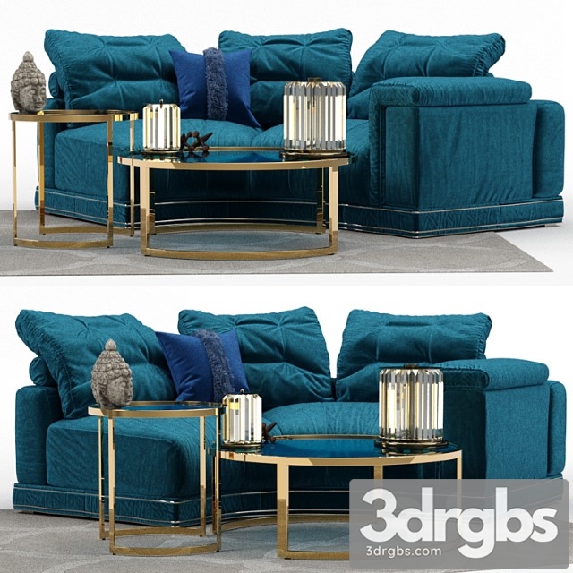 Andrew Sofa By Fendi Section B 3dsmax Download - thumbnail 1