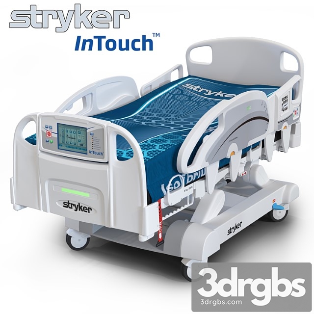 Medical bed stryker intouch 3dsmax Download - thumbnail 1