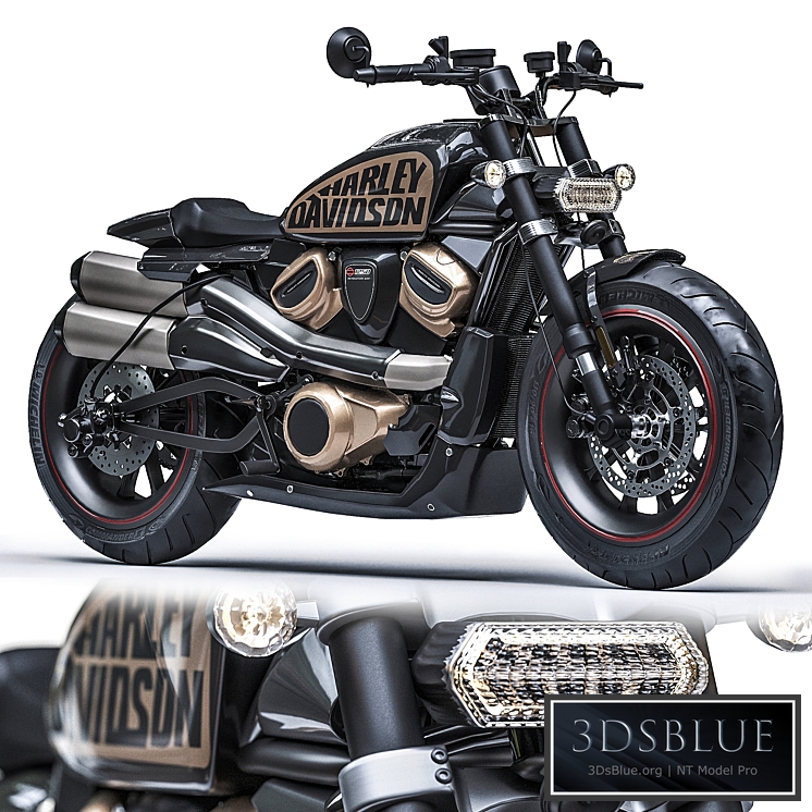 Harley Davidson 3DS Max - thumbnail 3