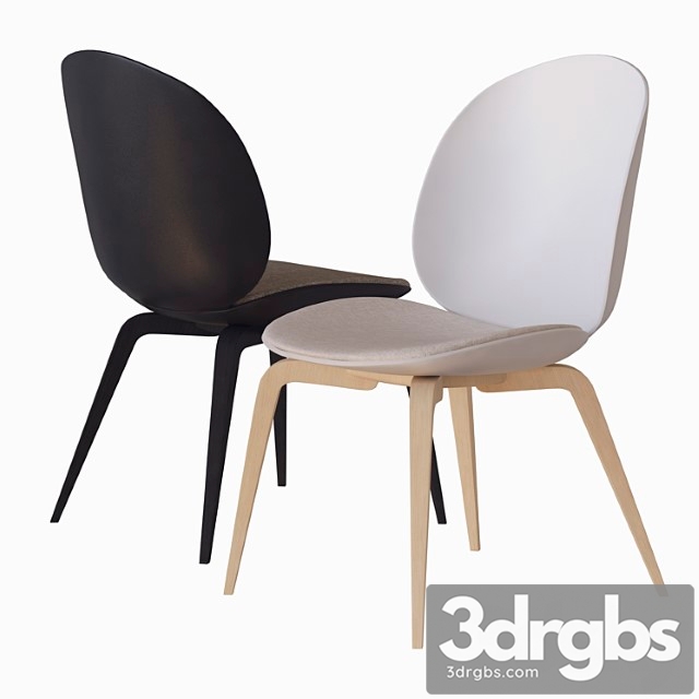Beetle Chair Wood Base 02 3dsmax Download - thumbnail 1
