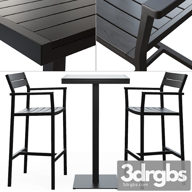 Design within reach   eos bar stool and bar-height table 2 3dsmax Download