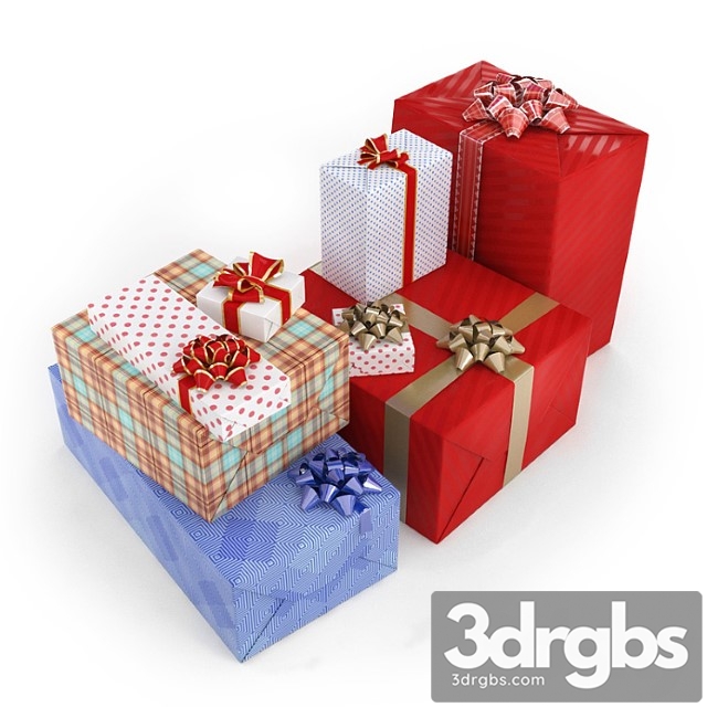 Gifts in boxes 3dsmax Download - thumbnail 1