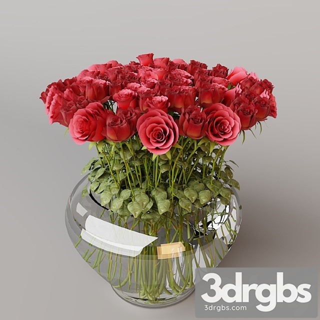 Roses In Vase 3dsmax Download