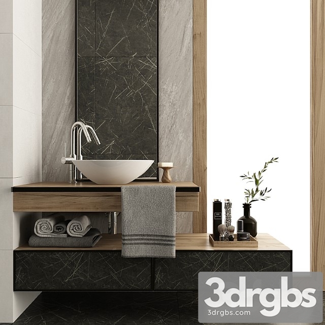 Furniture and Decor for Bathroom 12 3dsmax Download - thumbnail 1