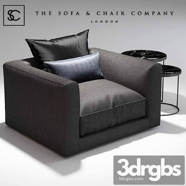 Elis armchair The sofa and chair company Coppice table 3dsmax Download - thumbnail 1
