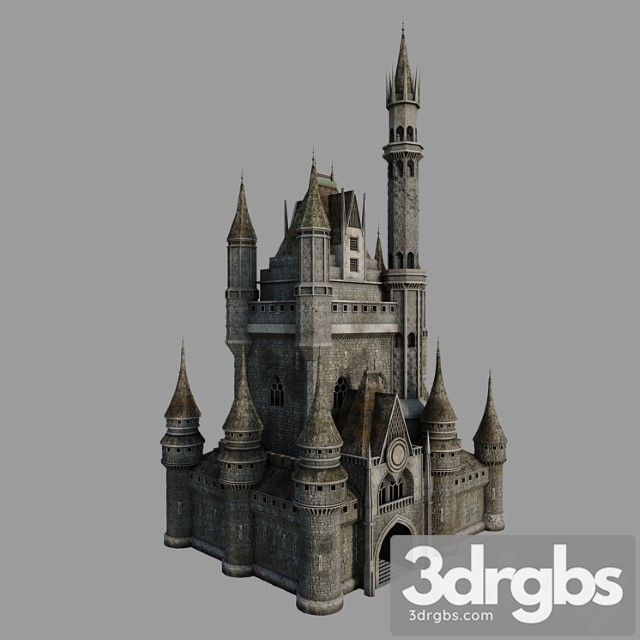 Building Castle 3dsmax Download - thumbnail 1