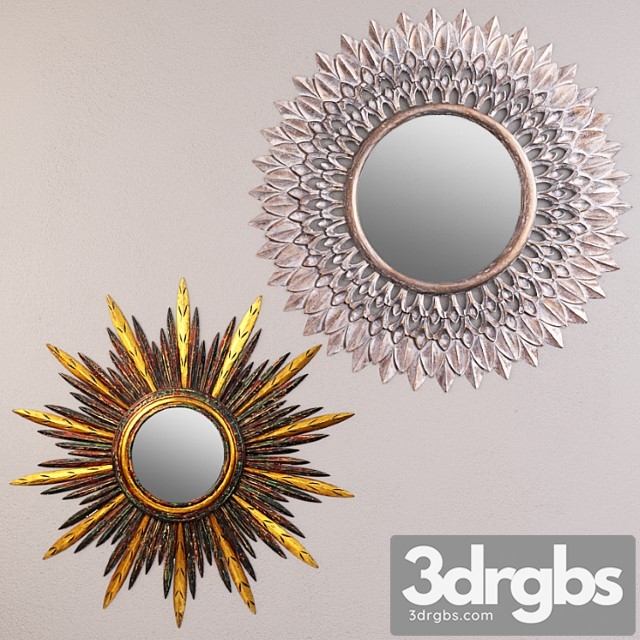 Sunburst & starburst mirrors 3dsmax Download - thumbnail 1