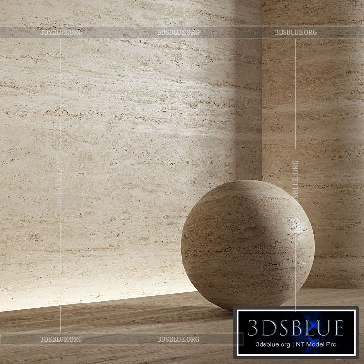 Stone material travertine. 26 pbr seamless 3DS Max - thumbnail 3