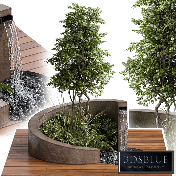Landscape Furniture with Fountain – Architect Element 08 3DS Max - thumbnail 3