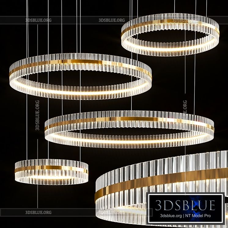 Baroncelli Saturno Chandelier 3DS Max - thumbnail 3
