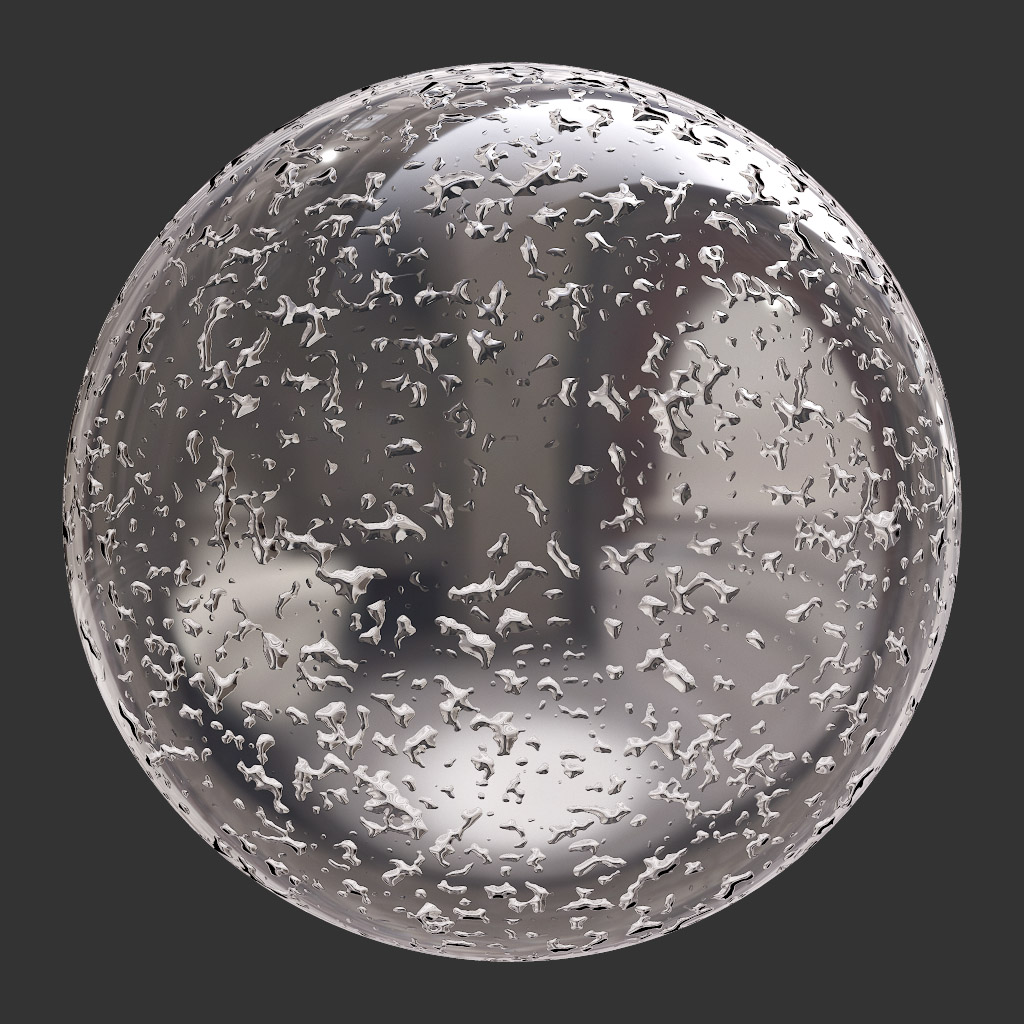 PBR TEXTURES – FULL OPTION – Water Droplets Large – 1246 - thumbnail 2