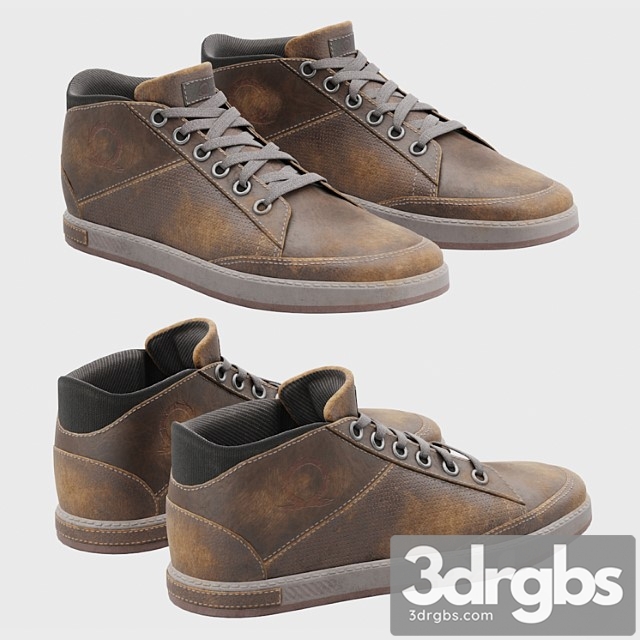 Used sneakers 3dsmax Download - thumbnail 1