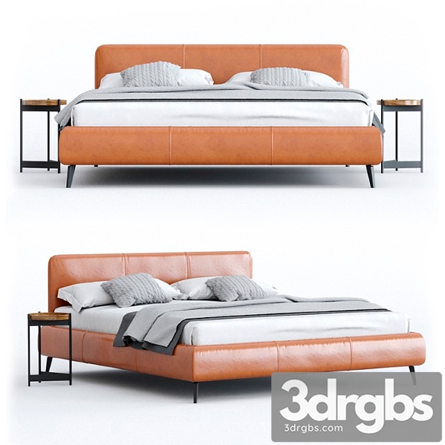 Bed with aris grille ditre italia factory relax collection collection 2 3dsmax Download - thumbnail 1