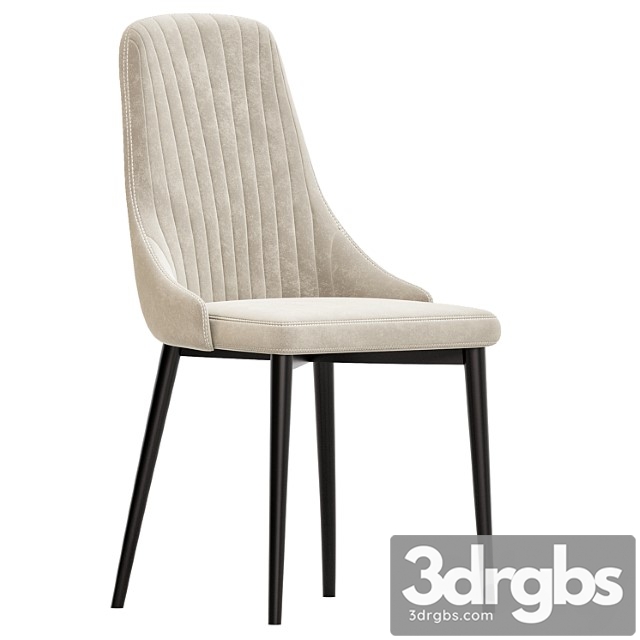 Kora Beige Chair 3dsmax Download - thumbnail 1