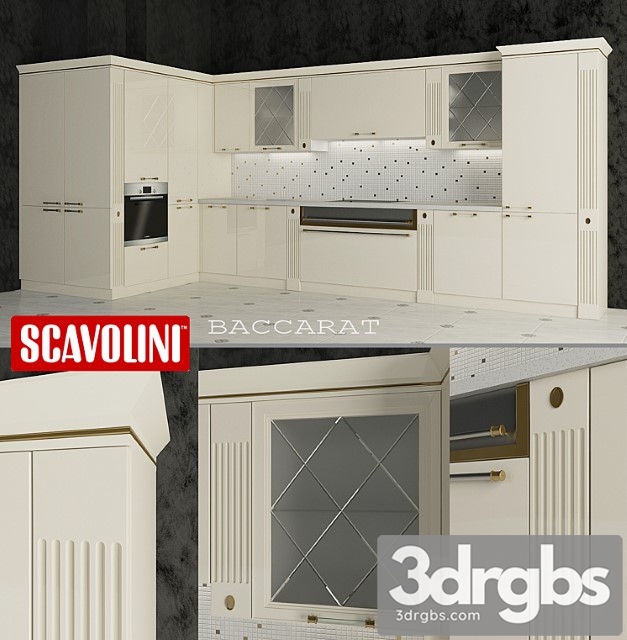 Kitchen Scavolini Baccarat 2 3dsmax Download - thumbnail 1