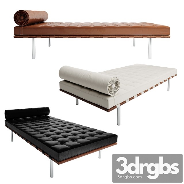 Barcelona Daybed 2 3dsmax Download - thumbnail 1