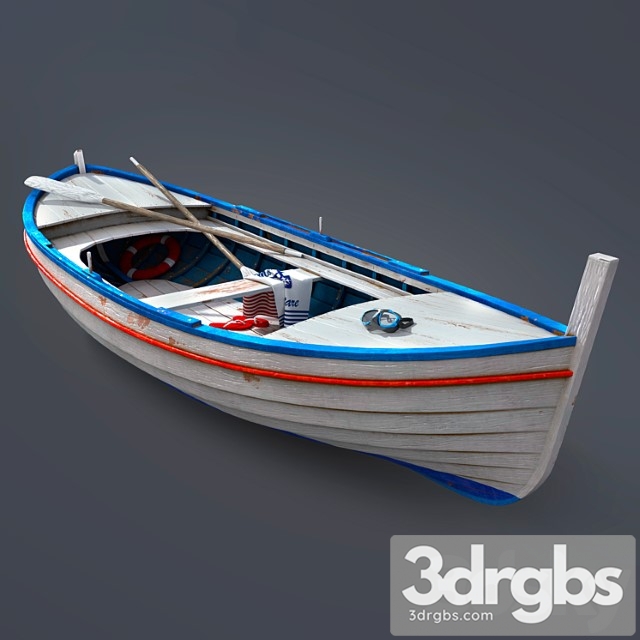 Wooden boat_2 3dsmax Download