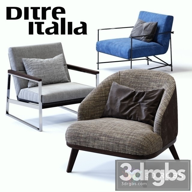 Ditre Italia Softy Armchair 3dsmax Download - thumbnail 1