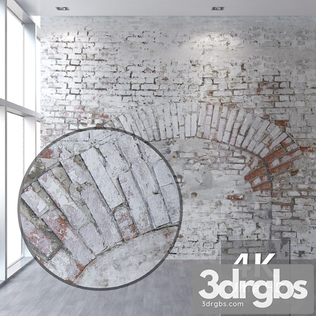 Brick Wall 59 With A Blocked Arch 3dsmax Download