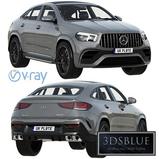 Mercedes-Benz AMG GLE 63 Coupe 2021 3DS Max - thumbnail 3