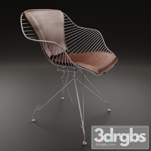 Leibal Wire Dining Chair 3dsmax Download - thumbnail 1