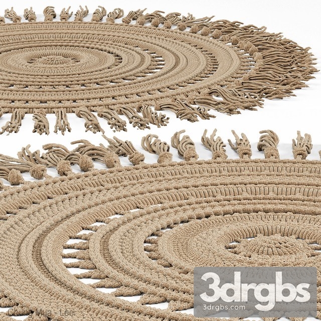 Carpets Braided Mat 3dsmax Download - thumbnail 1