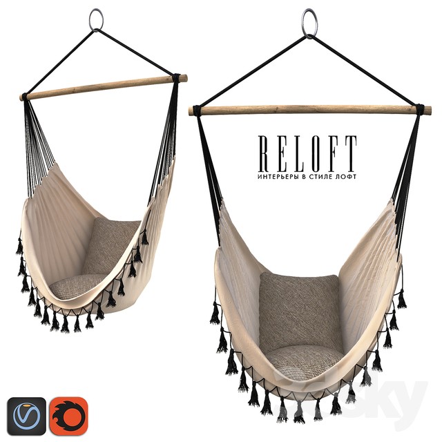 HAMMOCK Provincial White 14000CRM 3DS Max - thumbnail 3