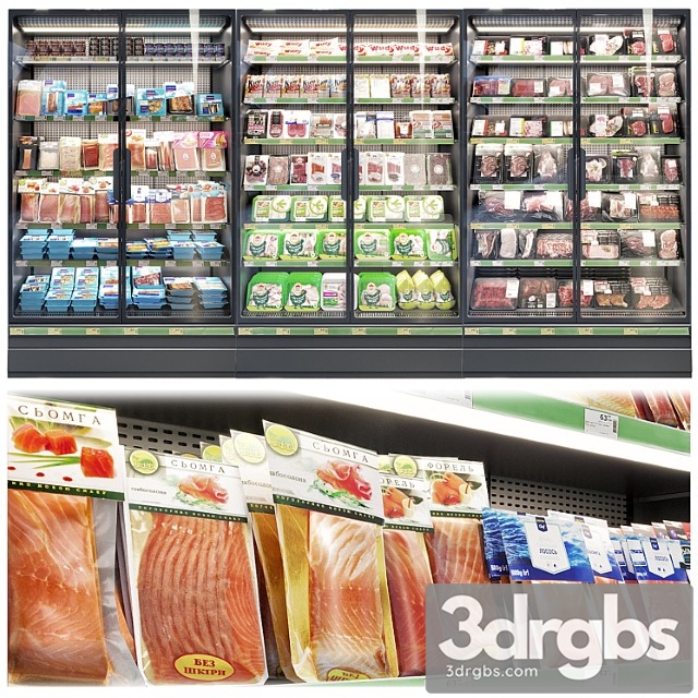 Market refrigerators 3dsmax Download