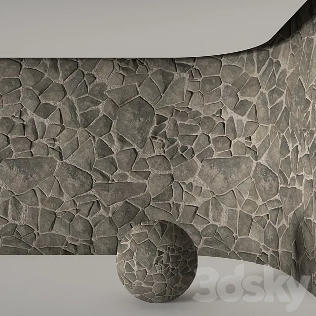 06 Slate Floor Stone | PBR | 4K | PNG | Seamless 3ds Max