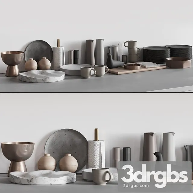 068 Kitchen decor set accessories 03