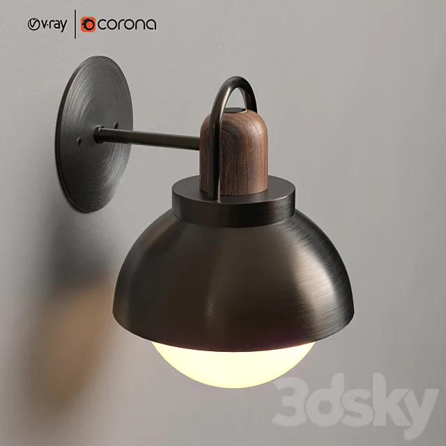 1 Arc Vanity Sconce 3ds Max