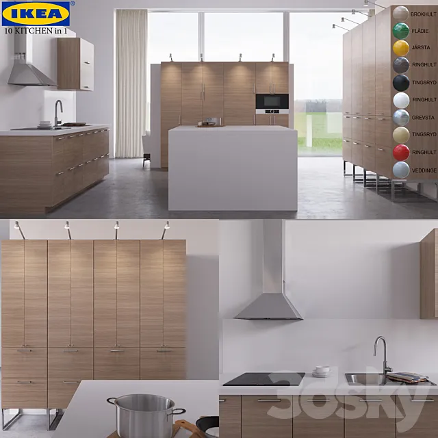 10 KITCHEN IKEA 3DSMax File