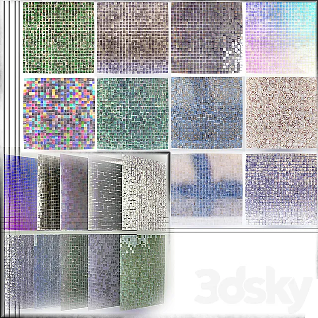 10 mosaic 25×25 matrix 3DSMax File