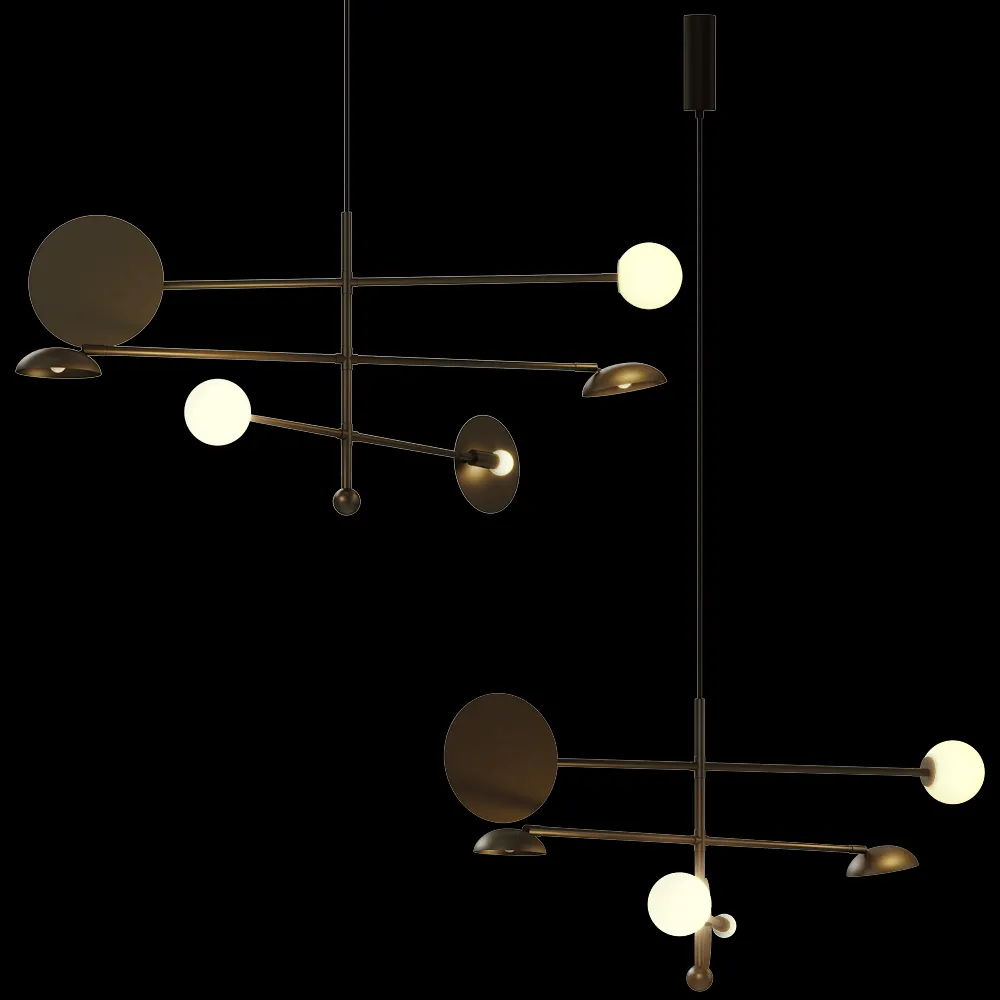 101 Copenhagen – Chandelier Sahn – Bronze 3ds Max