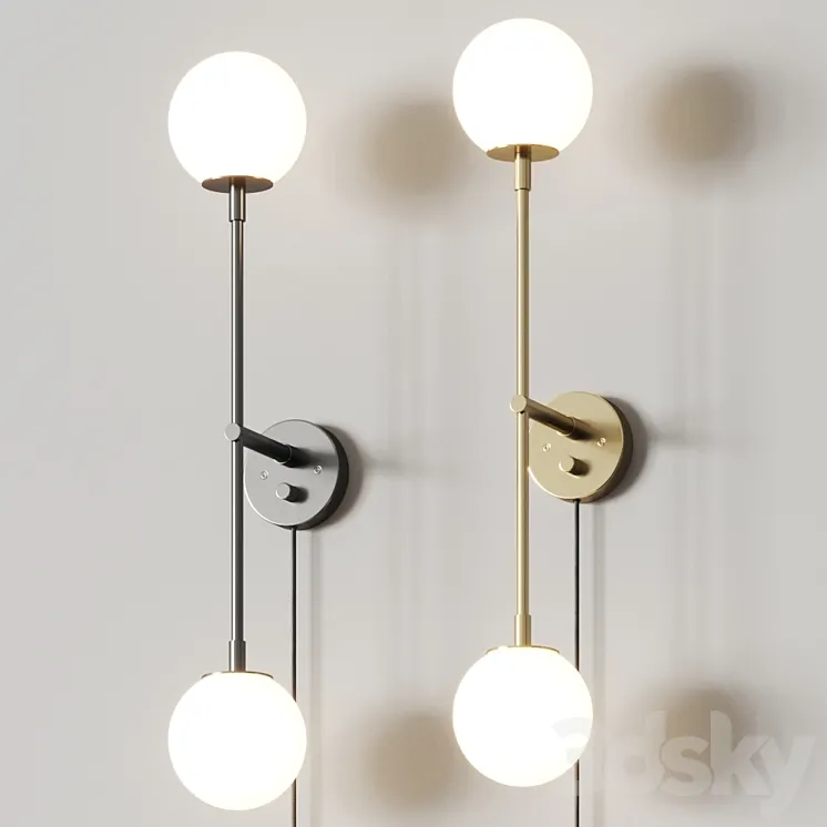 101 Copenhagen Drop Wall Lamp Bulb 3DS Max
