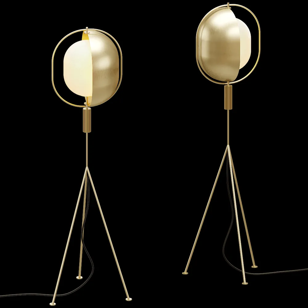 101 Copenhagen – Floor lamp Pearl Brass 3ds Max