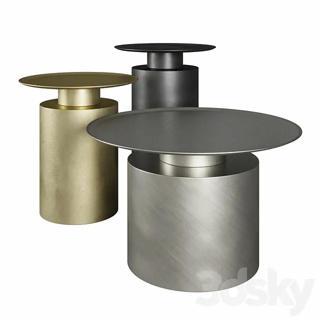 101 Copenhagen Pillar Coffee tables 3ds Max