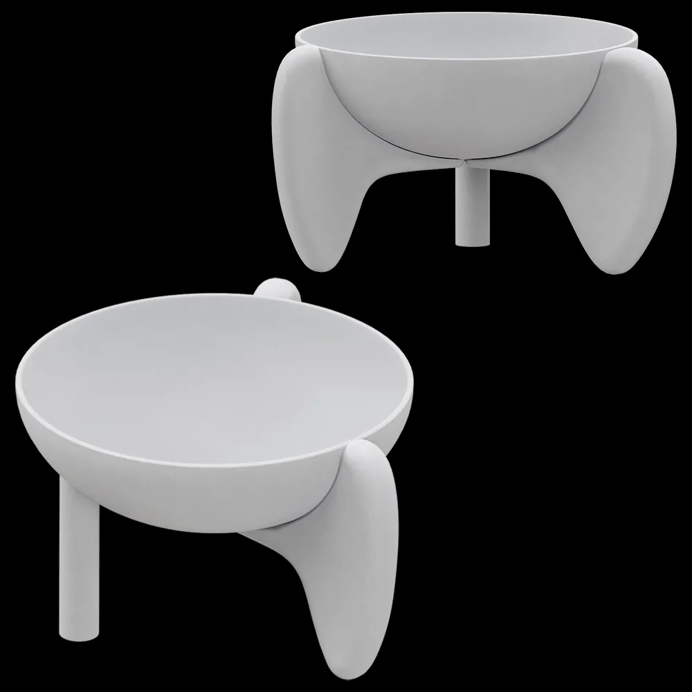 101 Copenhagen – Plant Pot Wing Bowl Big – Bone White 3ds Max