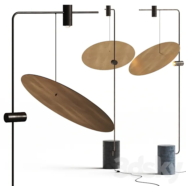 101 Copenhagen The Moon Floor Lamps 3ds Max