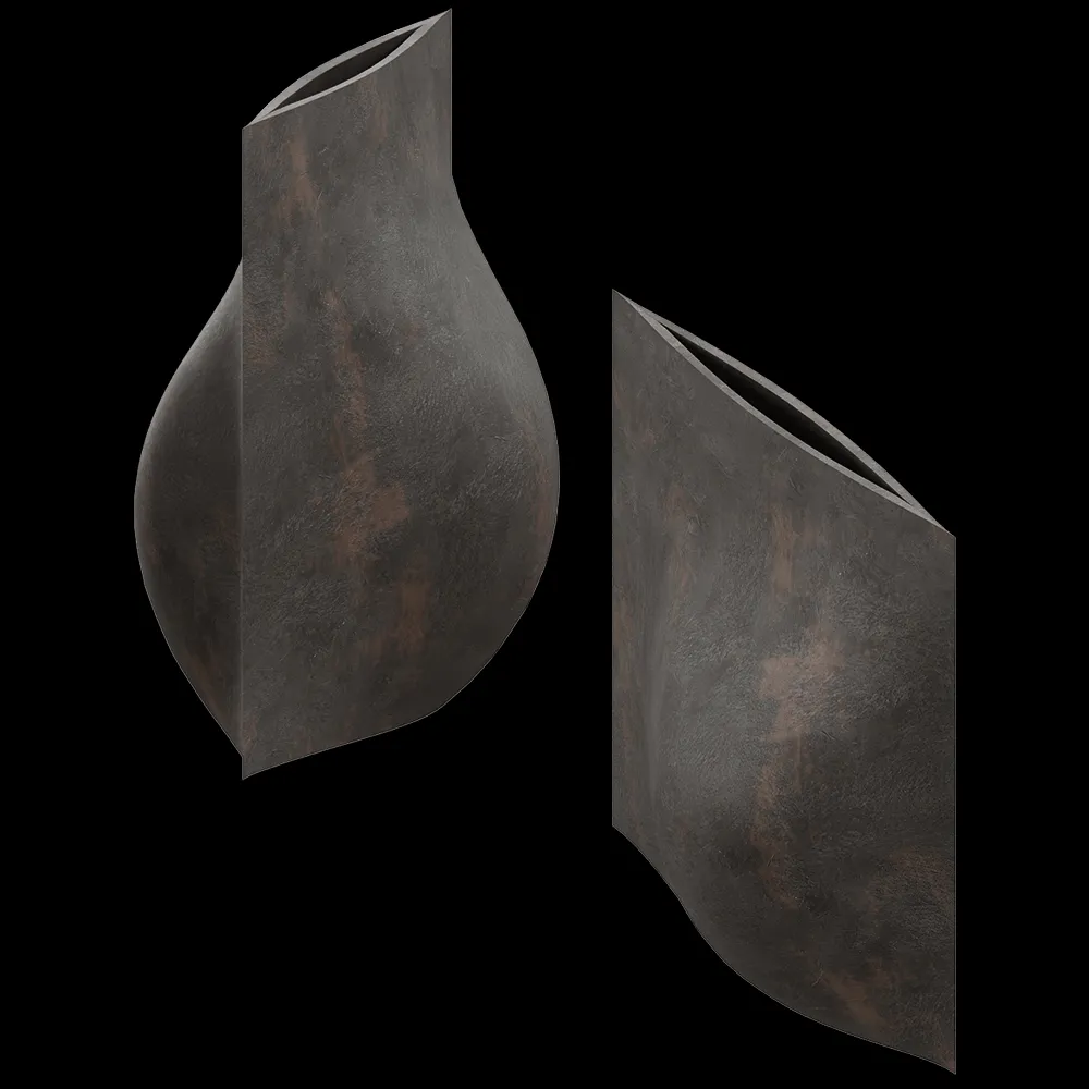 101 Copenhagen – Vase Origami Big – Coffee 3ds Max