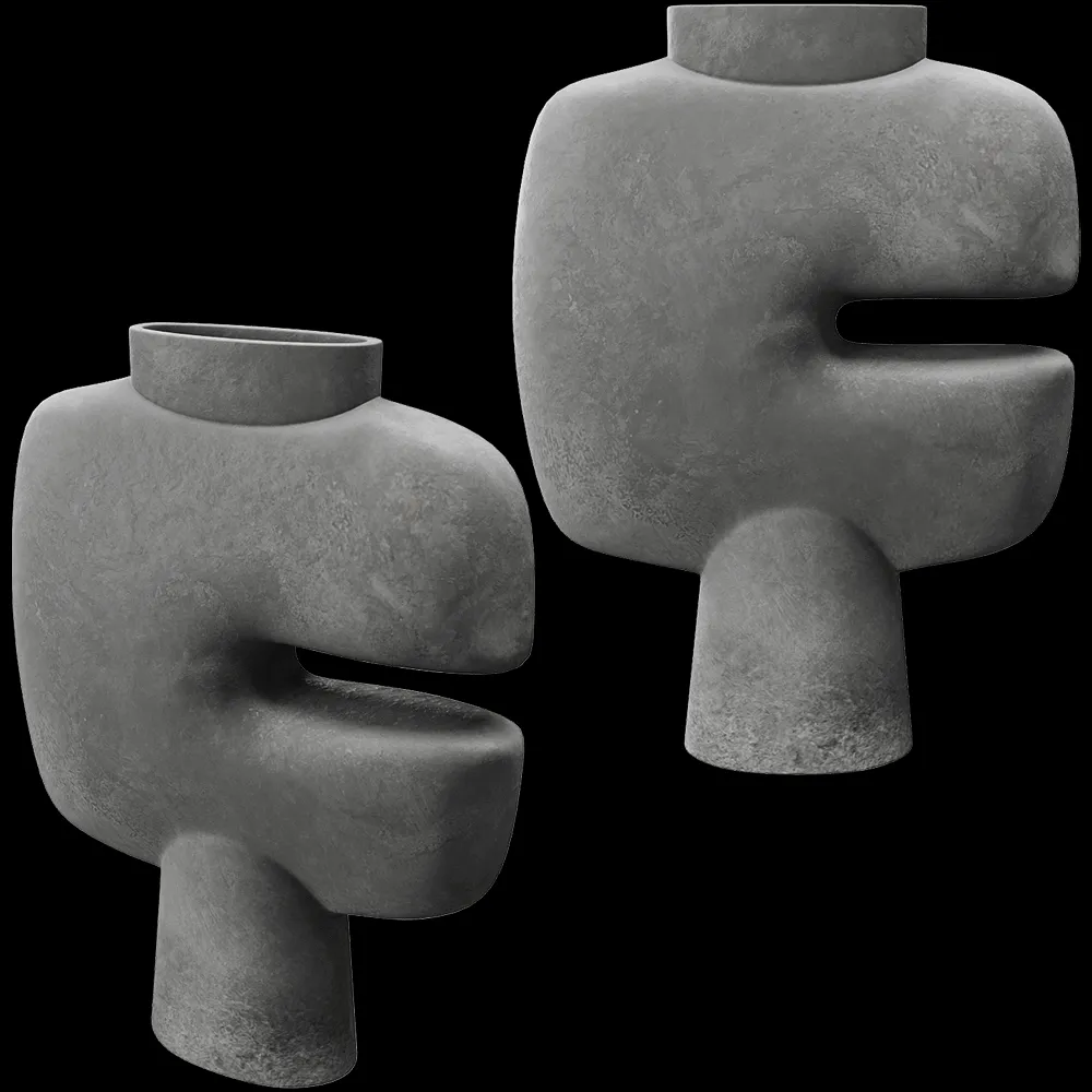 101 Copenhagen – Vase Tribal – Dark Grey 3ds Max