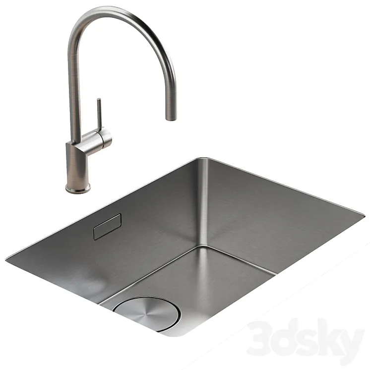 101 FRANKE Mythos MYX with Rhythm kitchen faucet 3DS Max