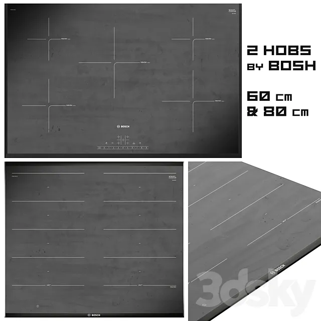 103 Bosch Induction hobs 3ds Max