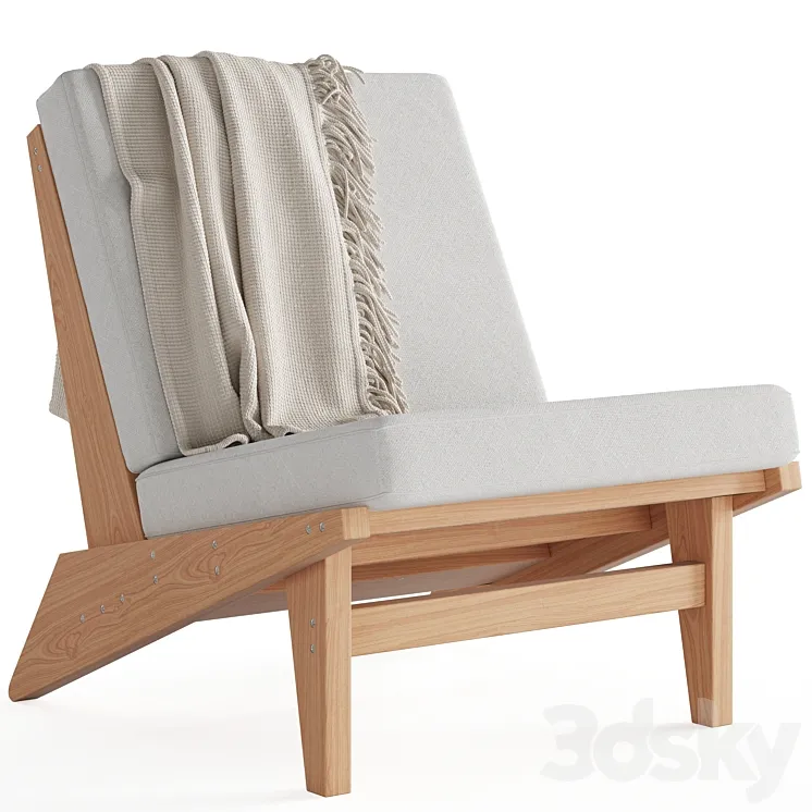 105 ° Lounge Chair by Ishinomaki Lab 3DS Max