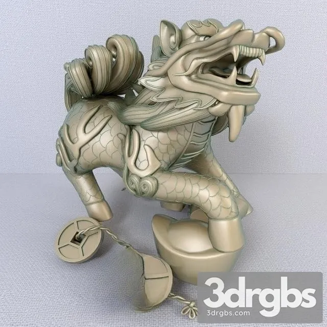 12 Bronze Zodiac Animals Dragon 3dsmax Download
