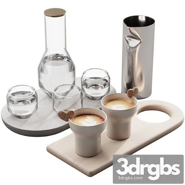 127 eat and drinks decor set 01 coffee and water kit 01