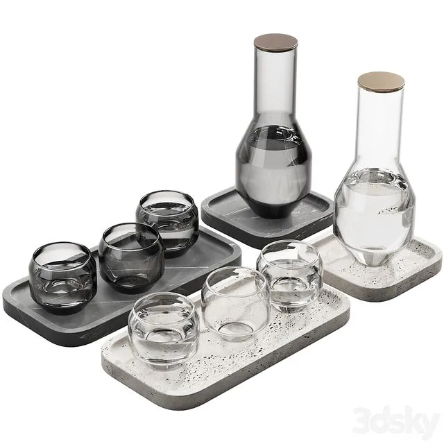 130 dishes decor set 05 salvatori atipico angolo 3dsMax Model